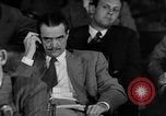 Image of Senate War Investigating Subcommittee hearings with Howard Hughes Washington DC USA, 1947, second 18 stock footage video 65675071722