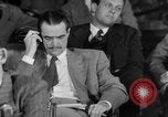 Image of Senate War Investigating Subcommittee hearings with Howard Hughes Washington DC USA, 1947, second 24 stock footage video 65675071722