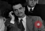 Image of Senate War Investigating Subcommittee hearings with Howard Hughes Washington DC USA, 1947, second 27 stock footage video 65675071722