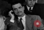 Image of Senate War Investigating Subcommittee hearings with Howard Hughes Washington DC USA, 1947, second 31 stock footage video 65675071722