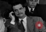 Image of Senate War Investigating Subcommittee hearings with Howard Hughes Washington DC USA, 1947, second 32 stock footage video 65675071722