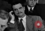 Image of Senate War Investigating Subcommittee hearings with Howard Hughes Washington DC USA, 1947, second 38 stock footage video 65675071722