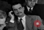 Image of Senate War Investigating Subcommittee hearings with Howard Hughes Washington DC USA, 1947, second 39 stock footage video 65675071722