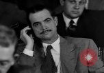 Image of Senate War Investigating Subcommittee hearings with Howard Hughes Washington DC USA, 1947, second 41 stock footage video 65675071722