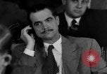 Image of Senate War Investigating Subcommittee hearings with Howard Hughes Washington DC USA, 1947, second 45 stock footage video 65675071722