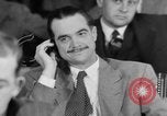Image of Senate War Investigating Subcommittee hearings with Howard Hughes Washington DC USA, 1947, second 49 stock footage video 65675071722