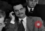 Image of Senate War Investigating Subcommittee hearings with Howard Hughes Washington DC USA, 1947, second 52 stock footage video 65675071722