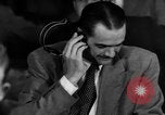 Image of Senate War Investigating Subcommittee hearings with Howard Hughes Washington DC USA, 1947, second 57 stock footage video 65675071722