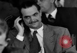 Image of Senate War Investigating Subcommittee hearings with Howard Hughes Washington DC USA, 1947, second 60 stock footage video 65675071722