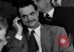 Image of Senate War Investigating Subcommittee hearings with Howard Hughes Washington DC USA, 1947, second 61 stock footage video 65675071722