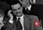 Image of Senate War Investigating Subcommittee hearings with Howard Hughes Washington DC USA, 1947, second 62 stock footage video 65675071722