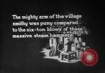 Image of Steam driven hammer forges hot steel billets into Studebaker engine parts South Bend Indiana USA, 1920, second 7 stock footage video 65675071728