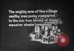 Image of Steam driven hammer forges hot steel billets into Studebaker engine parts South Bend Indiana USA, 1920, second 12 stock footage video 65675071728