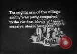 Image of Steam driven hammer forges hot steel billets into Studebaker engine parts South Bend Indiana USA, 1920, second 13 stock footage video 65675071728