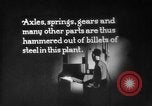 Image of Steam driven hammer forges hot steel billets into Studebaker engine parts South Bend Indiana USA, 1920, second 51 stock footage video 65675071728