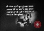 Image of Steam driven hammer forges hot steel billets into Studebaker engine parts South Bend Indiana USA, 1920, second 53 stock footage video 65675071728