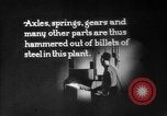 Image of Steam driven hammer forges hot steel billets into Studebaker engine parts South Bend Indiana USA, 1920, second 55 stock footage video 65675071728
