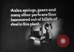 Image of Steam driven hammer forges hot steel billets into Studebaker engine parts South Bend Indiana USA, 1920, second 58 stock footage video 65675071728