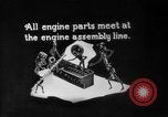 Image of Assembling engines in an Studebaker automobile plant South Bend Indiana USA, 1920, second 1 stock footage video 65675071729