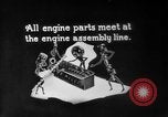 Image of Assembling engines in an Studebaker automobile plant South Bend Indiana USA, 1920, second 4 stock footage video 65675071729