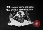 Image of Assembling engines in an Studebaker automobile plant South Bend Indiana USA, 1920, second 6 stock footage video 65675071729
