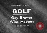 Immagine di Masters Golf Tournament Augusta Georgia USA, 1967, secondo 1 filmato di repertorio 65675071761