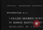 Image of Bonus Army Washington DC USA, 1936, second 1 stock footage video 65675071796