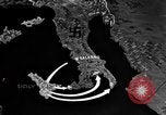 Image Carte montre la voie de l'invasion de l'Italie de la Sicile Italie, 1943, de la seconde 12 séquences d'archives historiques vidéo 65675071828
