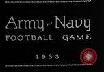 Image of Army-Navy football match Philadelphia Pennsylvania USA, 1933, second 6 stock footage video 65675071895