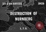 Standbild Bombe beschädigt Nürnberg Deutschland, 1945, aus Sekunde 4 historischem Filmmaterial Videoclip 65675071920