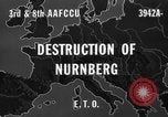 Standbild Bombe beschädigt Nürnberg Deutschland, 1945, aus Sekunde 8 historischem Filmmaterial Videoclip 65675071920