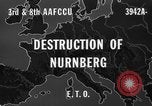 Standbild Bombe beschädigt Nürnberg Deutschland, 1945, aus Sekunde 9 historischem Filmmaterial Videoclip 65675071920