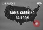 Standbild japanische Bombe Ballons an Deutschland United States USA, 1945, aus Sekunde 6 historischem Filmmaterial Videoclip 65675071921