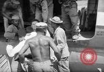 Image of Injured  U.S.prisoners of war removed from air evacuation planes Leyte Philippines, 1945, second 28 stock footage video 65675071949