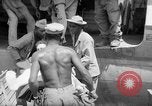 Image of Injured  U.S.prisoners of war removed from air evacuation planes Leyte Philippines, 1945, second 30 stock footage video 65675071949