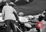 Image of Injured  U.S.prisoners of war removed from air evacuation planes Leyte Philippines, 1945, second 33 stock footage video 65675071949