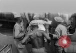 Image of Injured  U.S.prisoners of war removed from air evacuation planes Leyte Philippines, 1945, second 52 stock footage video 65675071949