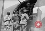 Image of Injured  U.S.prisoners of war removed from air evacuation planes Leyte Philippines, 1945, second 53 stock footage video 65675071949