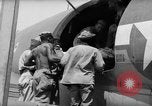 Image of Injured  U.S.prisoners of war removed from air evacuation planes Leyte Philippines, 1945, second 54 stock footage video 65675071949