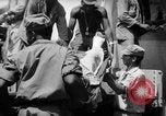 Image of Injured  U.S.prisoners of war removed from air evacuation planes Leyte Philippines, 1945, second 61 stock footage video 65675071949