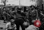 Image of General Mudge and troops of U.S. 1st Cavalry Division Manila Philippines, 1945, second 61 stock footage video 65675071953