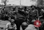 Image of General Mudge and troops of U.S. 1st Cavalry Division Manila Philippines, 1945, second 62 stock footage video 65675071953
