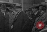 Image of President Coolidge and Secretary of War, Weeks, greet fliers Washington DC USA, 1924, second 29 stock footage video 65675071969