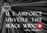 Image of Black Widow P-61 aircraft Hawthorne California USA, 1944, second 5 stock footage video 65675071975