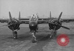 Image of Black Widow P-61 aircraft Hawthorne California USA, 1944, second 7 stock footage video 65675071975