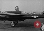 Image of Black Widow P-61 aircraft Hawthorne California USA, 1944, second 10 stock footage video 65675071975