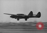 Image of Black Widow P-61 aircraft Hawthorne California USA, 1944, second 30 stock footage video 65675071975