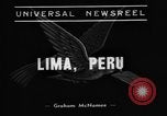 Image of International Pan American Conference Lima Peru, 1938, second 9 stock footage video 65675071978