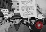 Image of American volunteers returning from Spanish Civil War New York City USA, 1938, second 30 stock footage video 65675071981