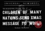Standbild Weihnachten Broadcast Washington DC USA, 1938, aus Sekunde 1 historischem Filmmaterial Videoclip 65675071983